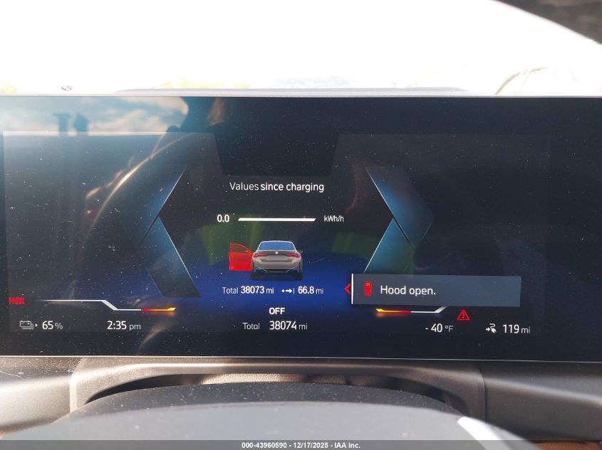 2023 BMW I4 Edrive35 VIN: WBY43AW03PFR00984 Lot: 43960590