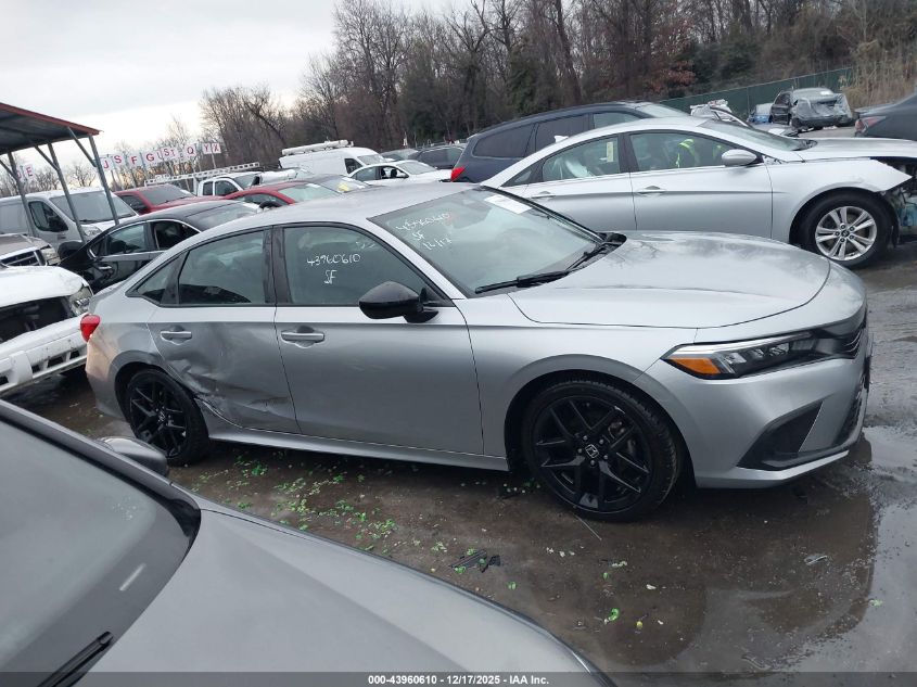 2023 Honda Civic Sport VIN: 2HGFE2F50PH514318 Lot: 43960610