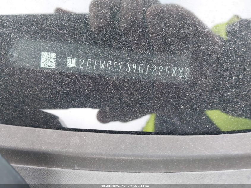 2013 Chevrolet Impala Lt VIN: 2G1WG5E39D1225882 Lot: 43960624