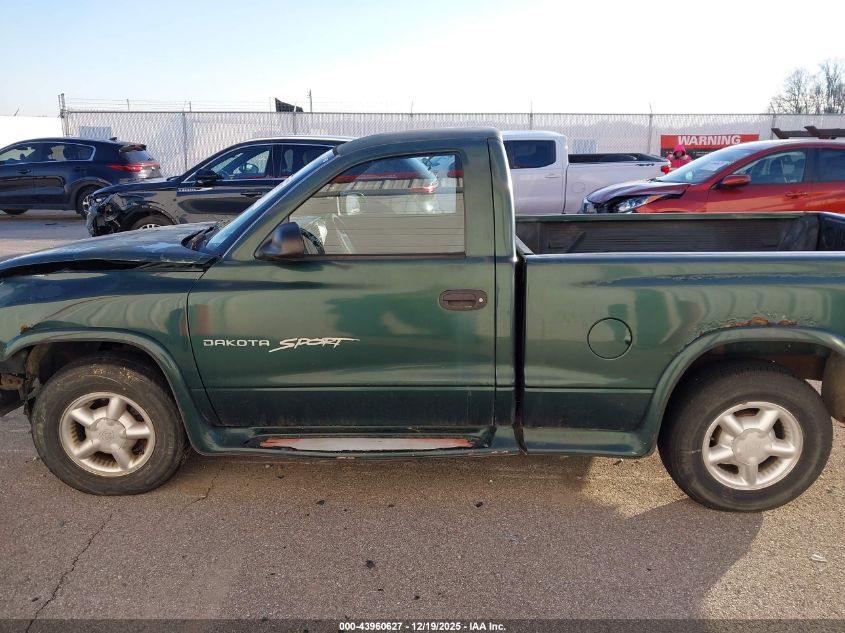 1999 Dodge Dakota Slt/Sport VIN: 1B7FL26X7XS264400 Lot: 43960627