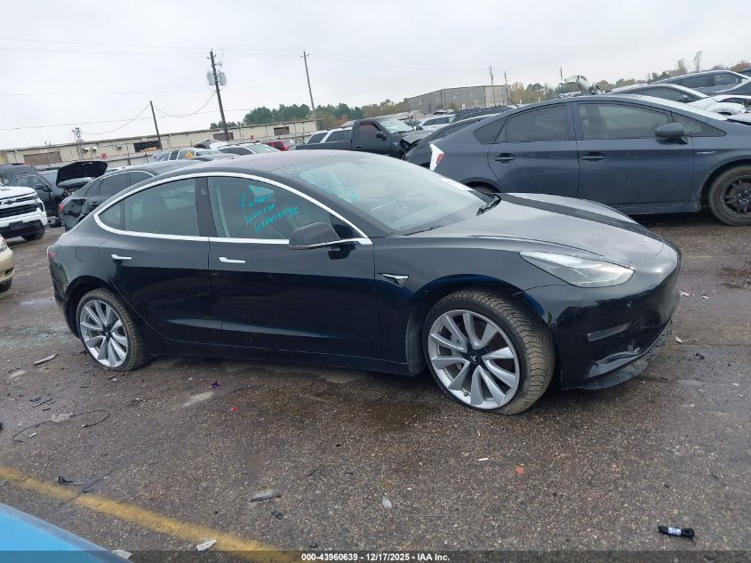 2018 Tesla Model 3 Long Range/Performance VIN: 5YJ3E1EB7JF178537 Lot: 43960639