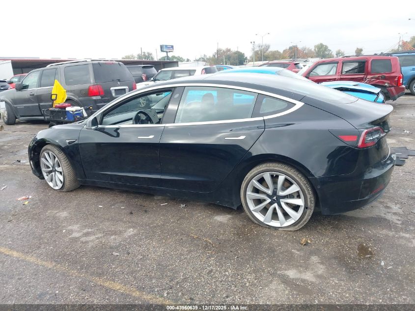 2018 Tesla Model 3 Long Range/Performance VIN: 5YJ3E1EB7JF178537 Lot: 43960639