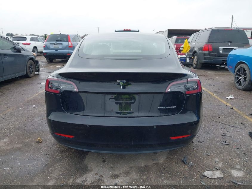 2018 Tesla Model 3 Long Range/Performance VIN: 5YJ3E1EB7JF178537 Lot: 43960639