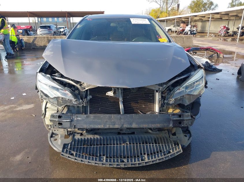 2015 Toyota Corolla Le VIN: 5YFBURHEXFP278842 Lot: 43960666