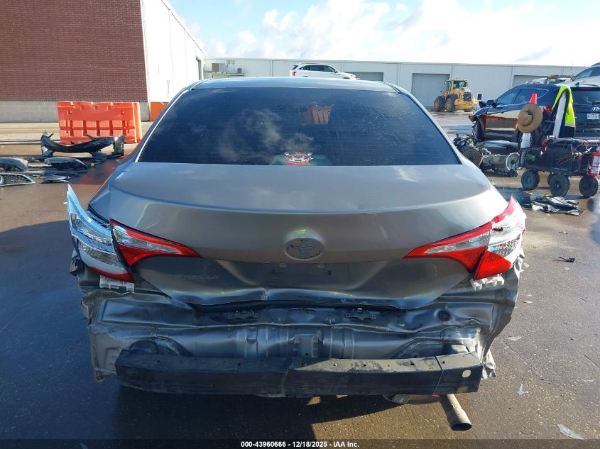 2015 Toyota Corolla Le VIN: 5YFBURHEXFP278842 Lot: 43960666