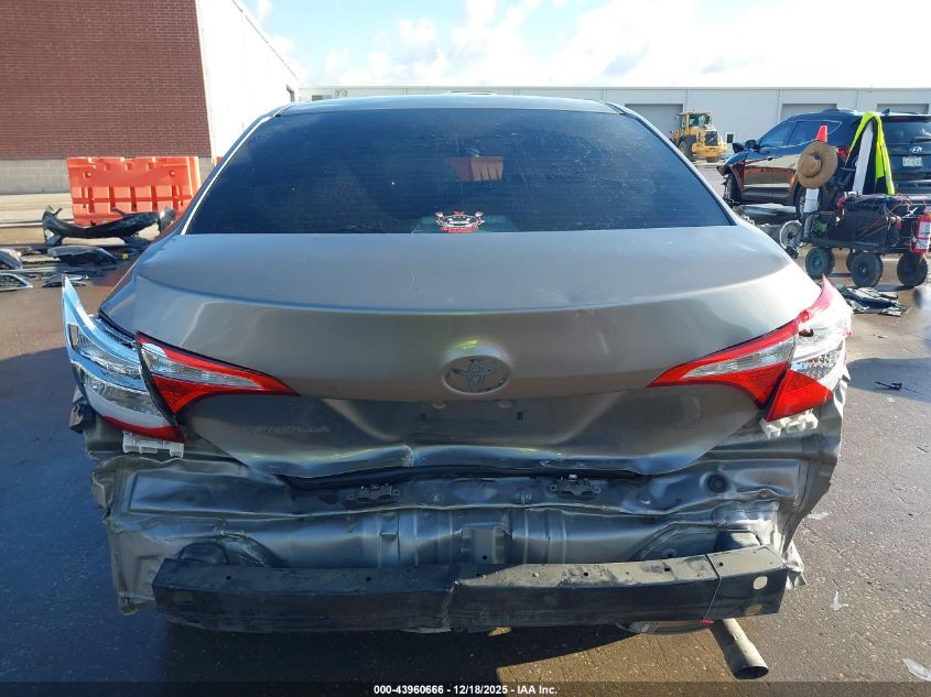 2015 Toyota Corolla Le VIN: 5YFBURHEXFP278842 Lot: 43960666