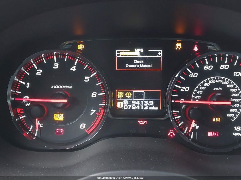 2020 Subaru Wrx Limited VIN: JF1VA1H67L9812077 Lot: 43960686