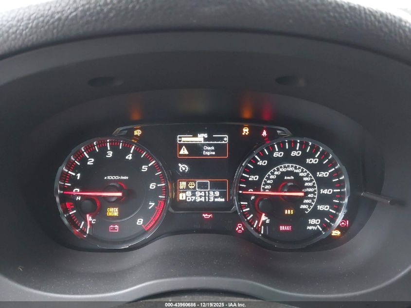 2020 Subaru Wrx Limited VIN: JF1VA1H67L9812077 Lot: 43960686