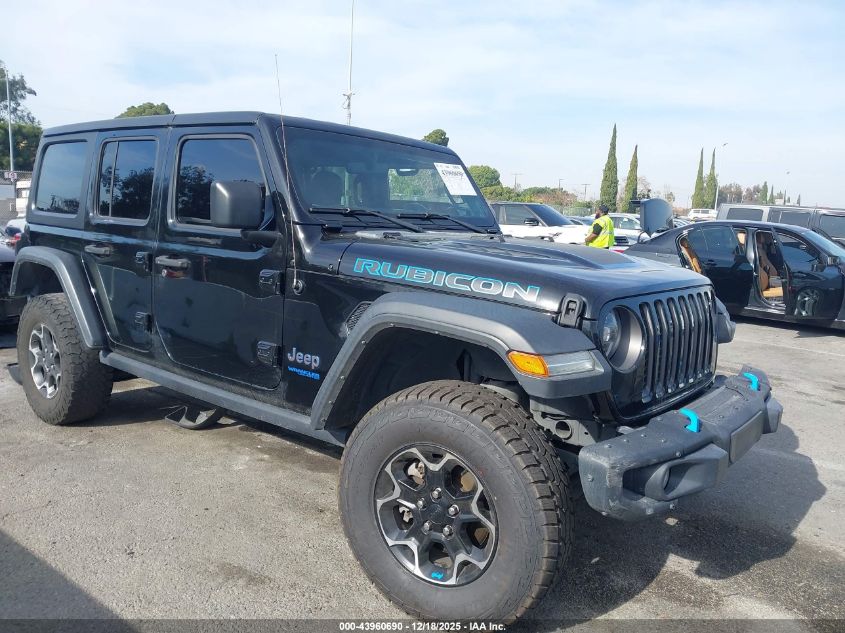 2022 Jeep Wrangler 4Xe Unlimited Rubicon 4X4 VIN: 1C4JJXR62NW101689 Lot: 43960690