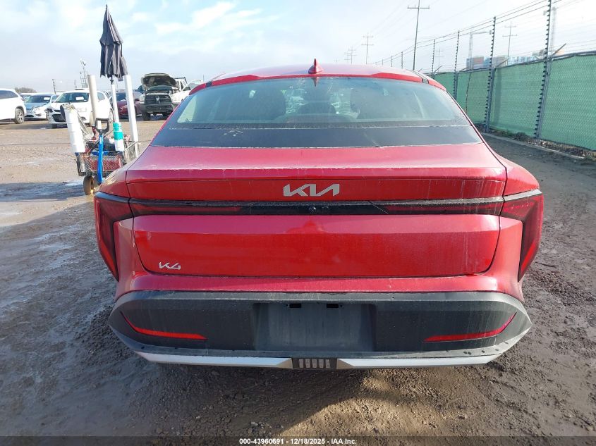 2025 Kia K4 Lxs VIN: 3KPFT4DE4SE130145 Lot: 43960691