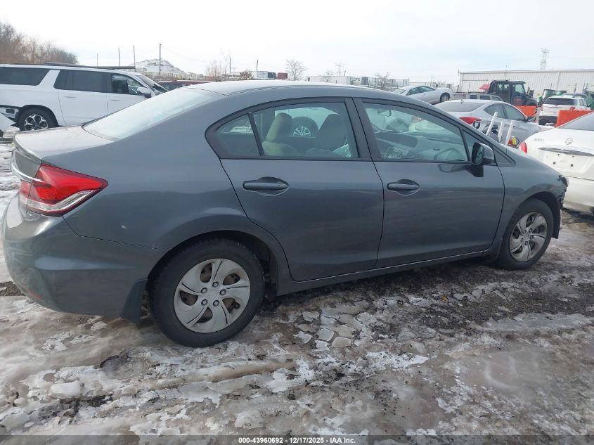 2013 Honda Civic Lx VIN: 19XFB2F59DE074730 Lot: 43960692