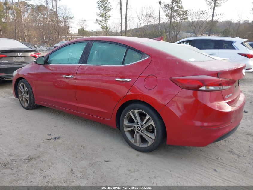 2017 Hyundai Elantra Limited VIN: 5NPD84LF2HH021254 Lot: 43960736