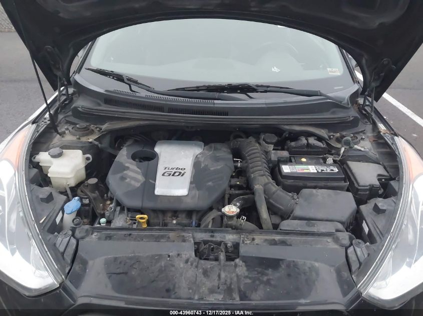 2013 Hyundai Veloster Turbo W/Blue VIN: KMHTC6AE8DU086914 Lot: 43960743