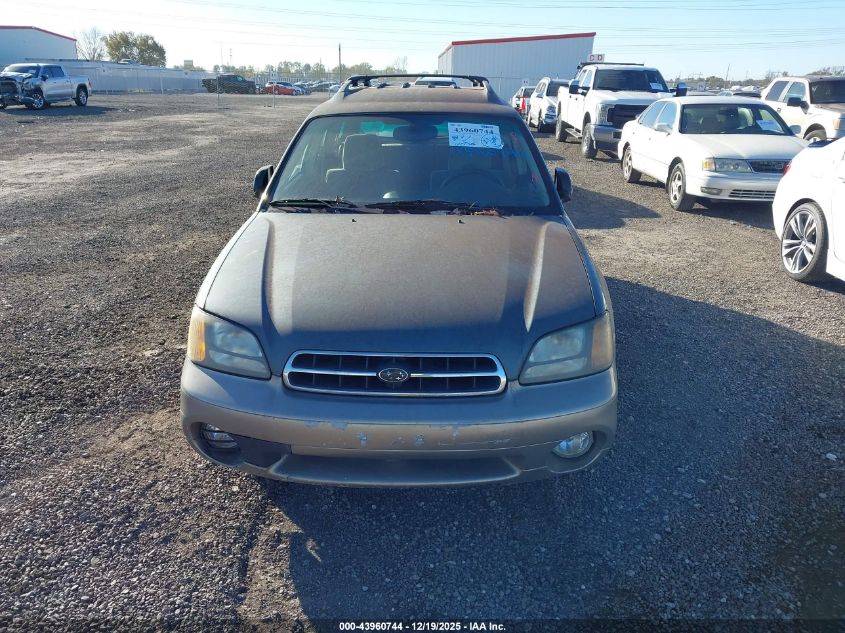 2002 Subaru Outback VIN: 4S3BH675226615817 Lot: 43960744
