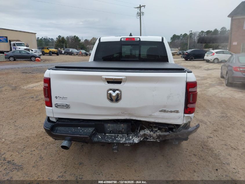 2019 Ram 1500 Longhorn 4X4 5'7 Box VIN: 1C6SRFKT8KN563397 Lot: 43960758