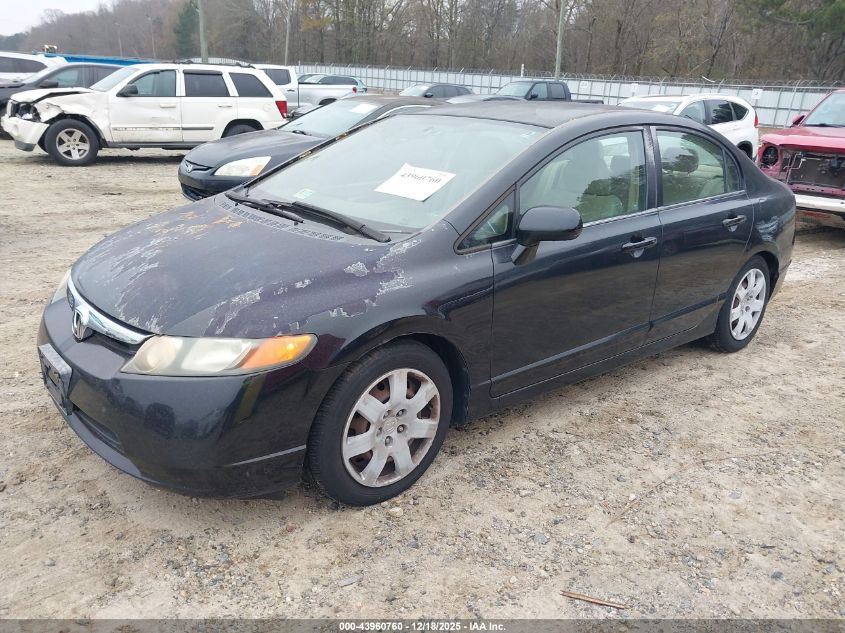 2006 Honda Civic Lx VIN: 2HGFA16546H502175 Lot: 43960760