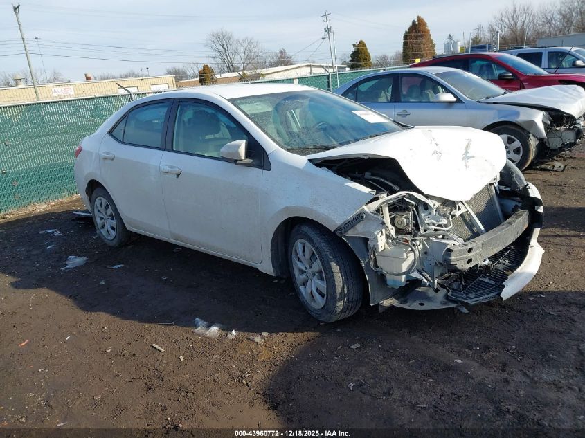 2016 Toyota Corolla Le VIN: 2T1BURHE3GC623081 Lot: 43960772