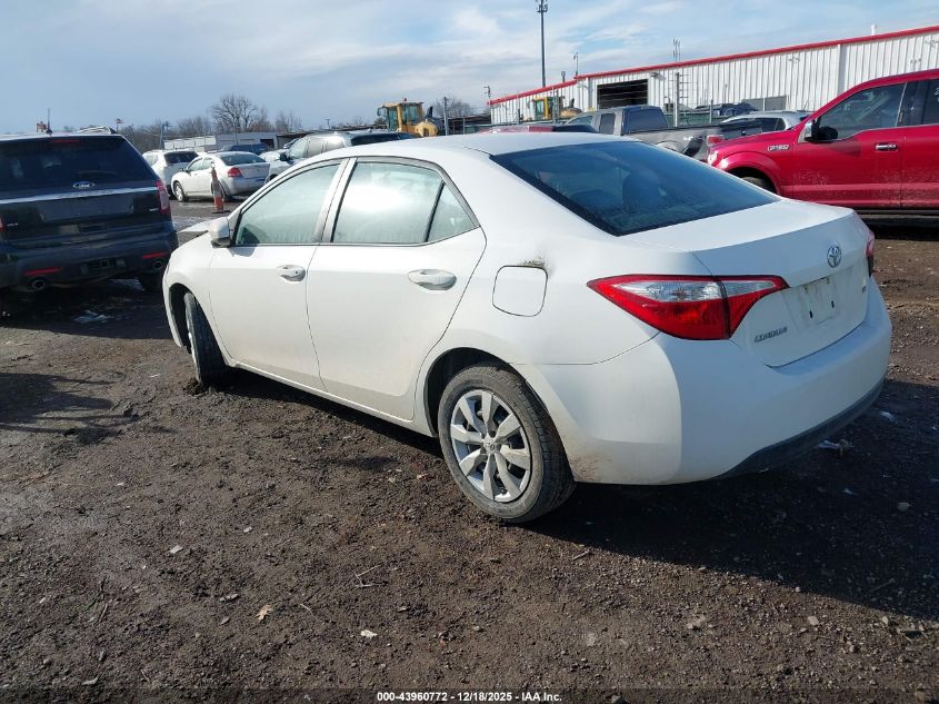 2016 Toyota Corolla Le VIN: 2T1BURHE3GC623081 Lot: 43960772