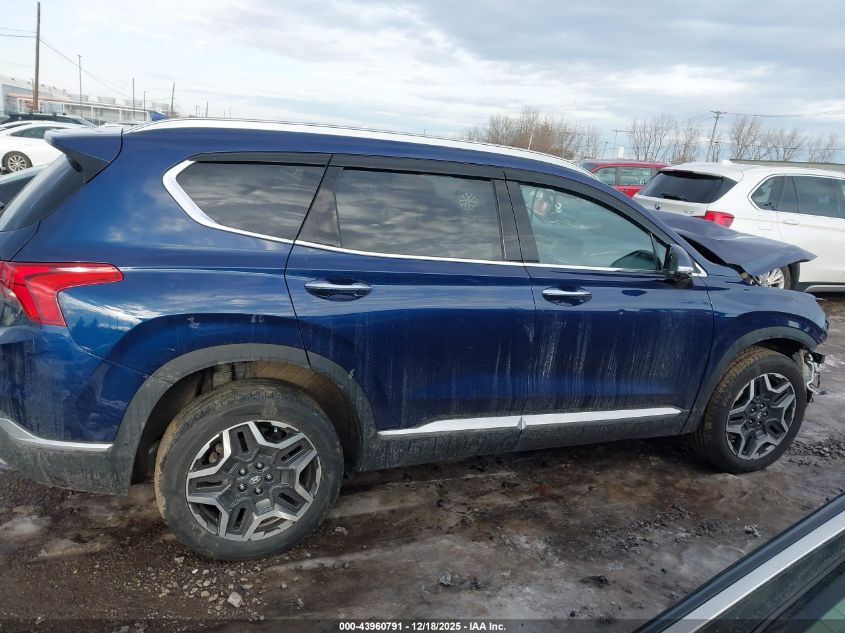 2021 Hyundai Santa Fe Limited VIN: 5NMS4DAL6MH318384 Lot: 43960791