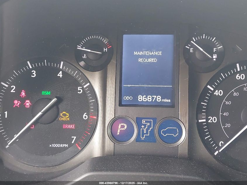 2016 Lexus Gx 460 VIN: JTJBM7FX6G5134693 Lot: 43960796