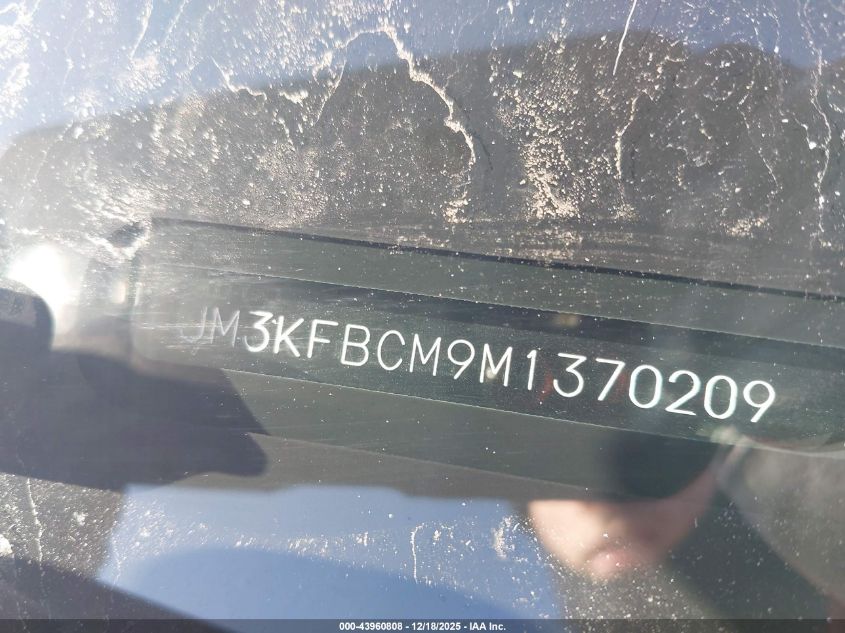 2021 Mazda Cx-5 Touring VIN: JM3KFBCM9M1370209 Lot: 43960808