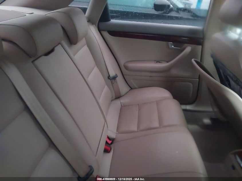 2008 Audi A4 2.0T VIN: WAUAF78E28A069710 Lot: 43960809