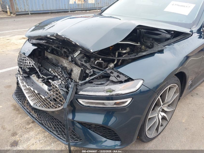2022 Genesis G70 2.0T Rwd VIN: KMTG34TA8NU103170 Lot: 43960857