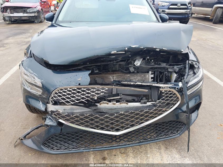 2022 Genesis G70 2.0T Rwd VIN: KMTG34TA8NU103170 Lot: 43960857