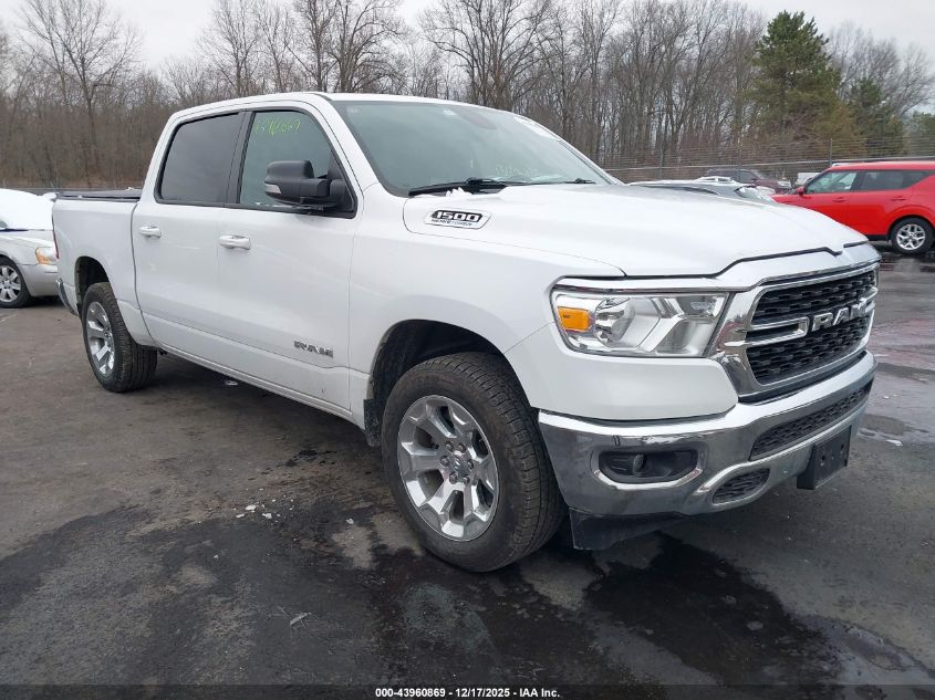 2022 Ram 1500 Big Horn 4X4 5'7 Box VIN: 1C6SRFFT8NN428354 Lot: 43960869