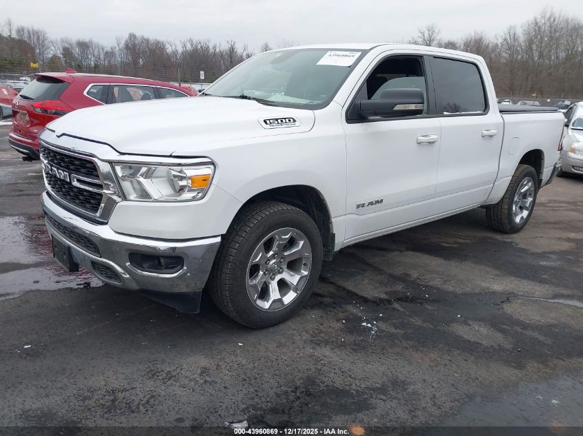 2022 Ram 1500 Big Horn 4X4 5'7 Box VIN: 1C6SRFFT8NN428354 Lot: 43960869