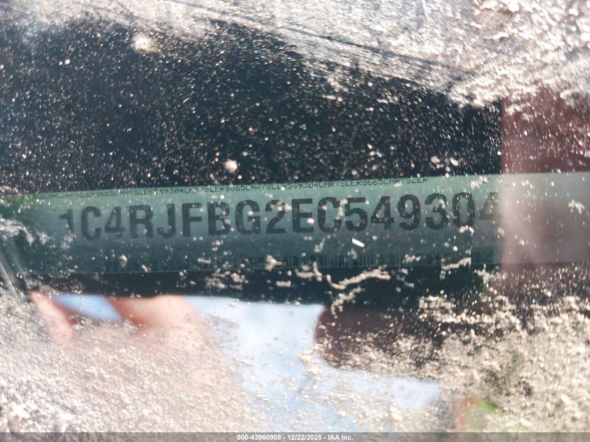 2014 Jeep Grand Cherokee Limited VIN: 1C4RJFBG2EC549304 Lot: 43960908