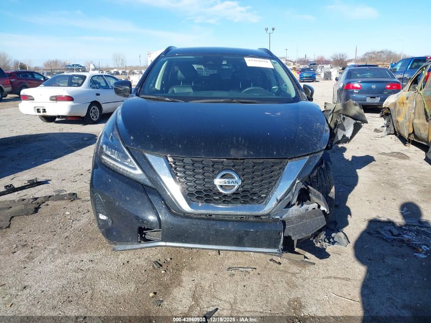 2022 Nissan Murano Sv Intelligent Awd VIN: 5N1AZ2BS2NC126284 Lot: 43960930