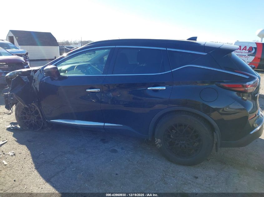 2022 Nissan Murano Sv Intelligent Awd VIN: 5N1AZ2BS2NC126284 Lot: 43960930