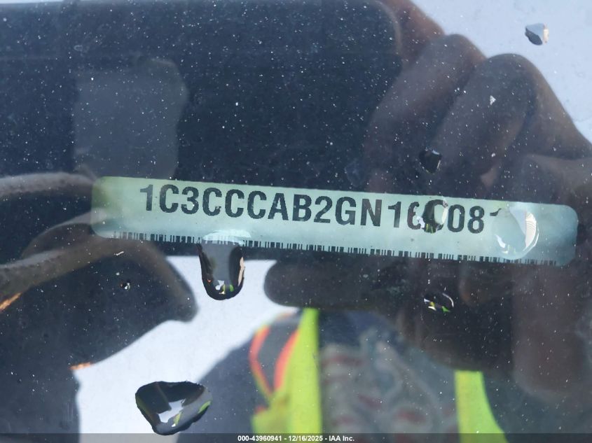 2016 Chrysler 200 Limited VIN: 1C3CCCAB2GN160081 Lot: 43960941