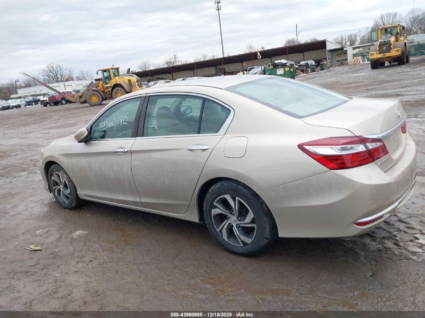 2017 Honda Accord Lx VIN: 1HGCR2F31HA305904 Lot: 43960980