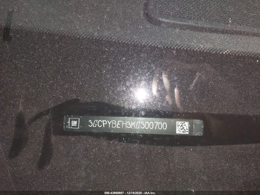 2019 Chevrolet Silverado 1500 Custom VIN: 3GCPYBEH3KG300700 Lot: 43960987