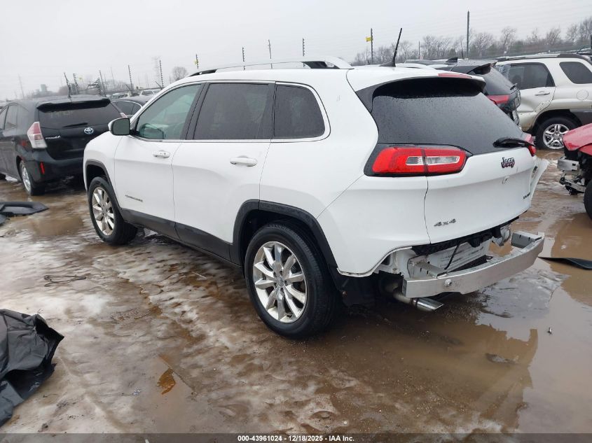 2016 Jeep Cherokee Limited VIN: 1C4PJMDB1GW194608 Lot: 43961024