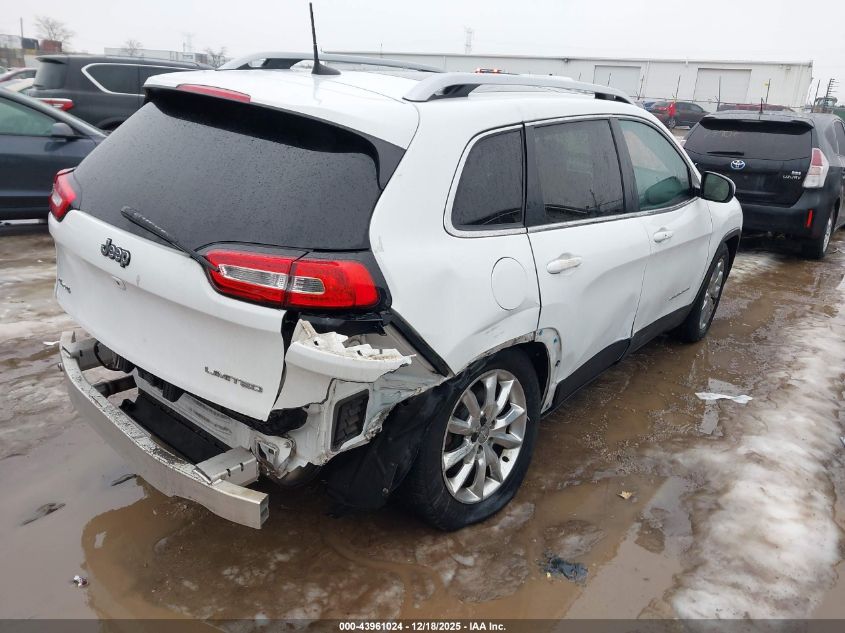 2016 Jeep Cherokee Limited VIN: 1C4PJMDB1GW194608 Lot: 43961024