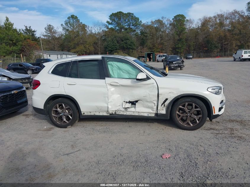 2021 BMW X3 Sdrive30I VIN: 5UXTY3C05M9E86875 Lot: 43961037
