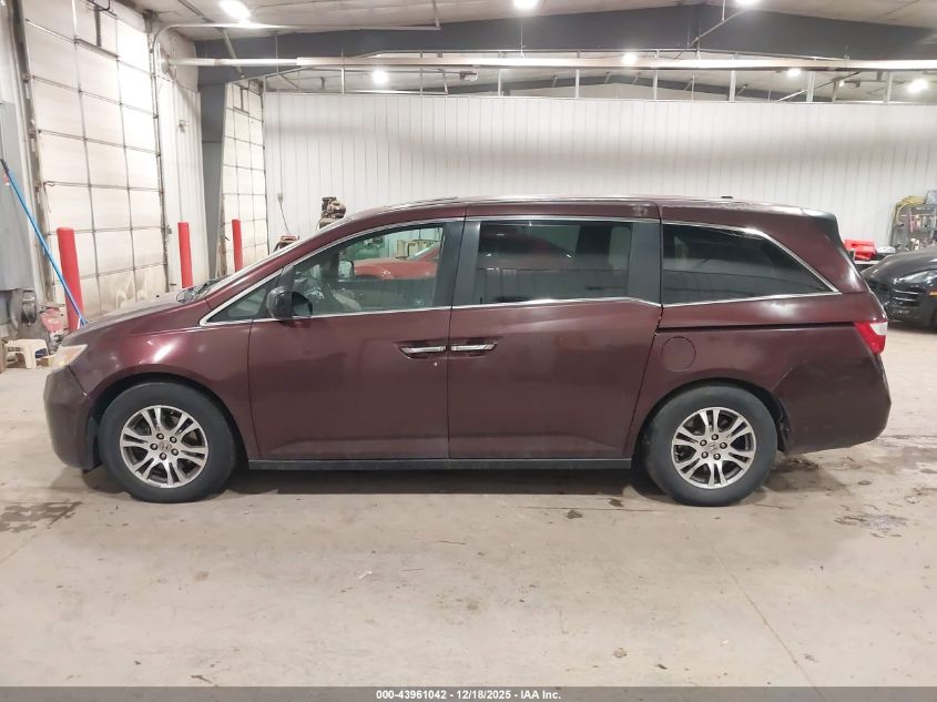2012 Honda Odyssey Ex-L VIN: 5FNRL5H67CB055622 Lot: 43961042