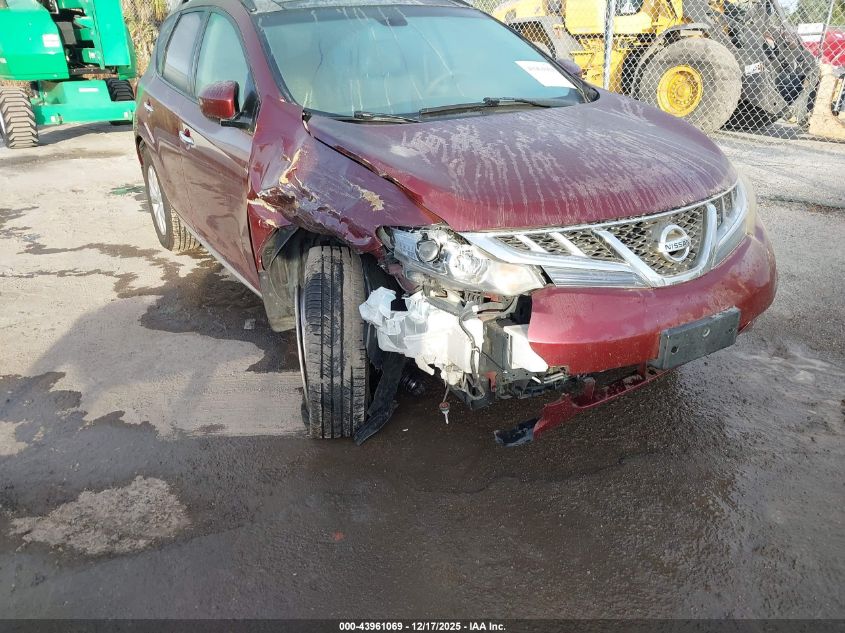 2011 Nissan Murano Sl VIN: JN8AZ1MW0BW169163 Lot: 43961069