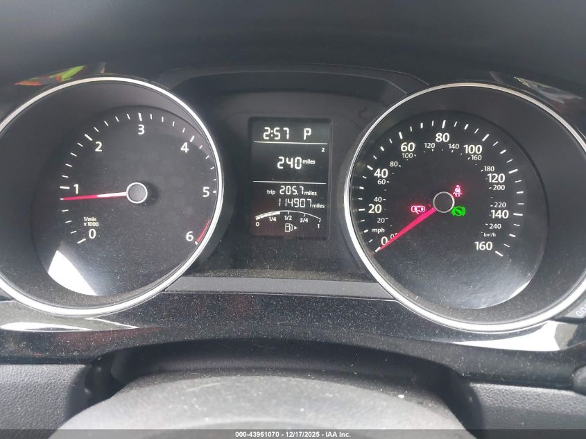 2015 Volkswagen Jetta 2.0L Tdi Se VIN: 3VWLA7AJXFM206276 Lot: 43961070