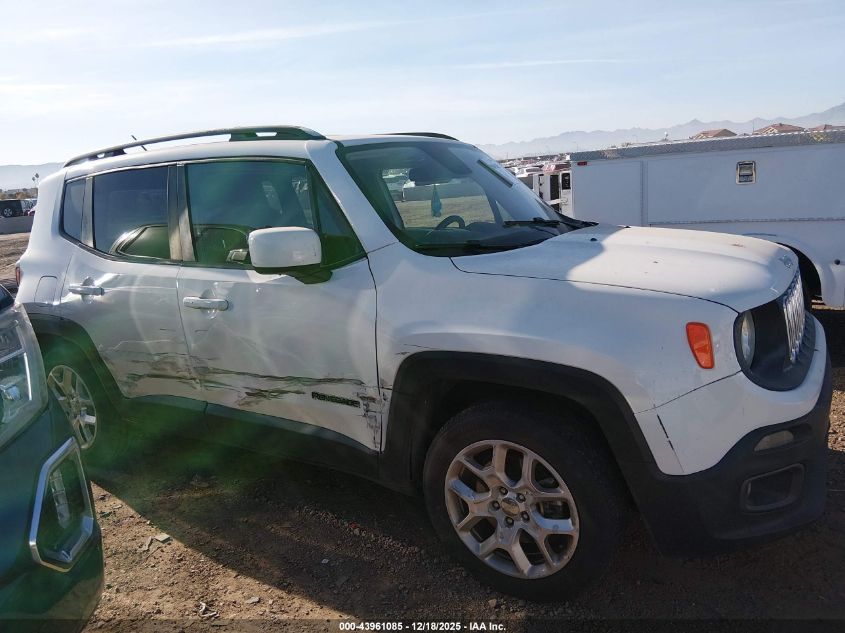 2016 Jeep Renegade Latitude VIN: ZACCJABT4GPD37234 Lot: 43961085