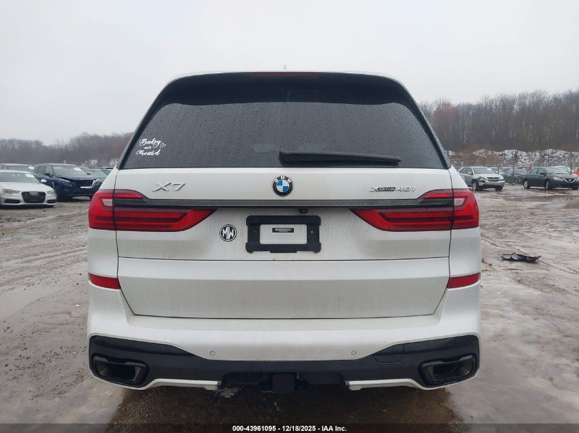 2022 BMW X7 xDrive40I VIN: 5UXCW2C05N9K70104 Lot: 43961095