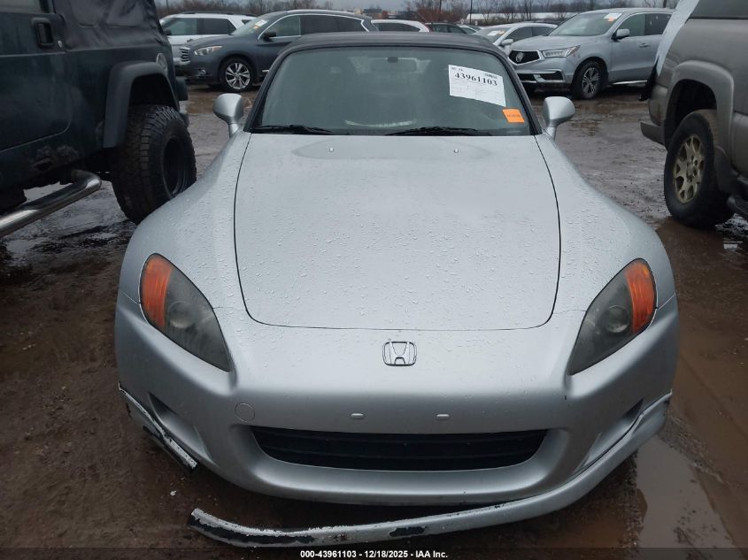 2002 Honda S2000 VIN: JHMAP11422T003618 Lot: 43961103