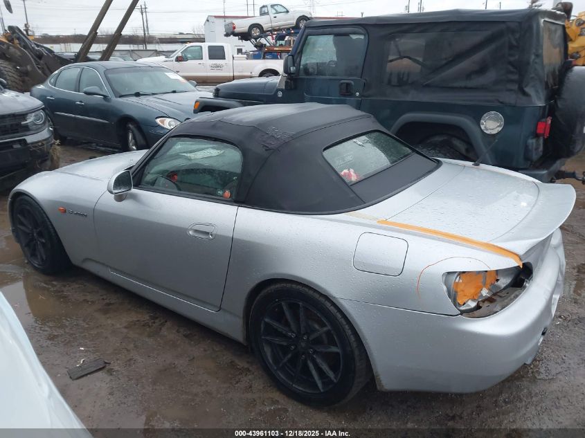 2002 Honda S2000 VIN: JHMAP11422T003618 Lot: 43961103
