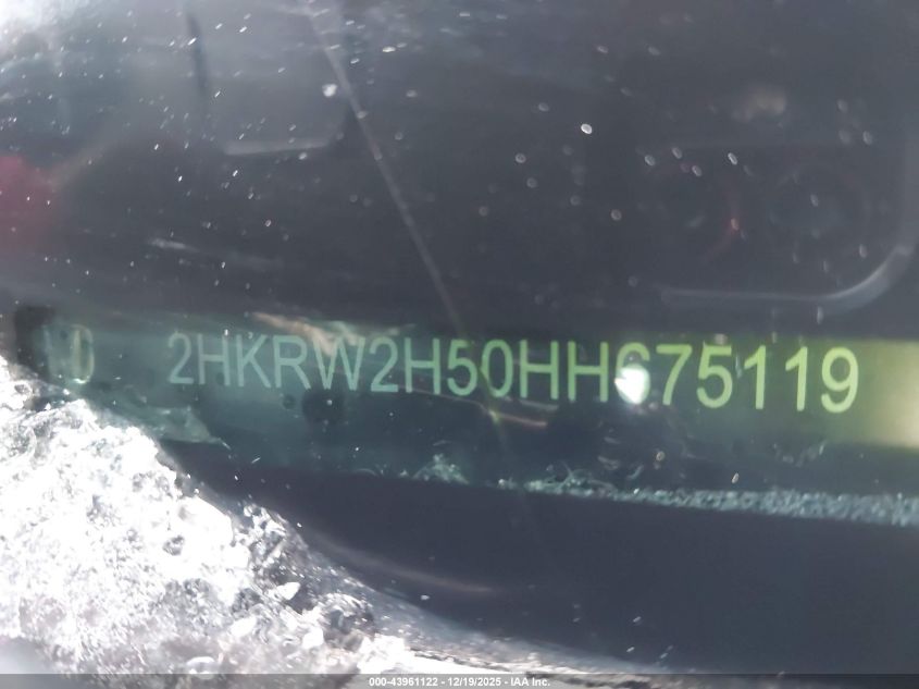 2017 Honda Cr-V Ex VIN: 2HKRW2H50HH675119 Lot: 43961122