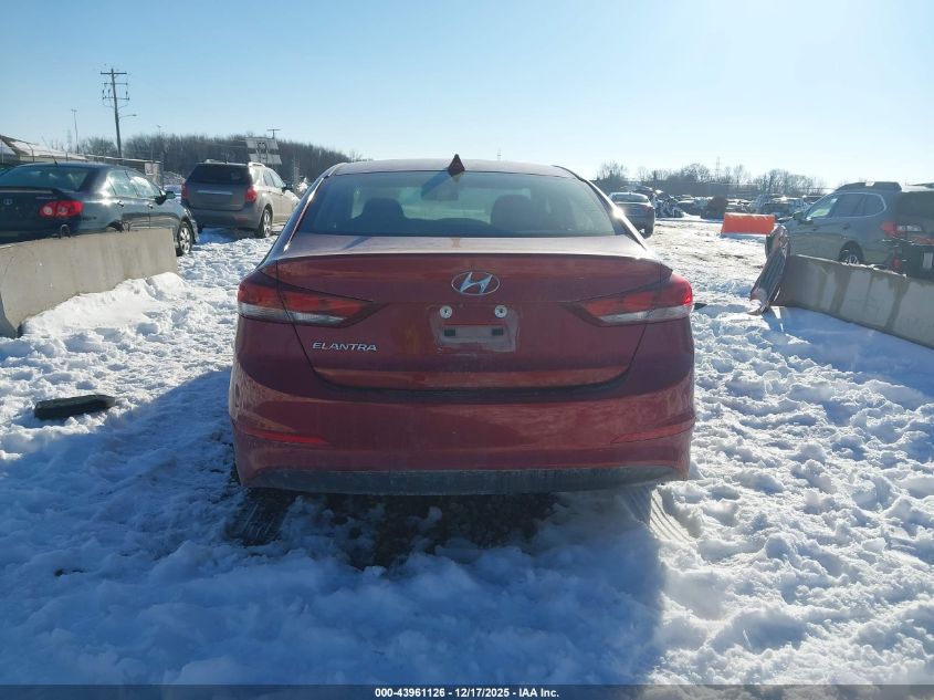 2017 Hyundai Elantra Se VIN: KMHD84LF0HU068655 Lot: 43961126
