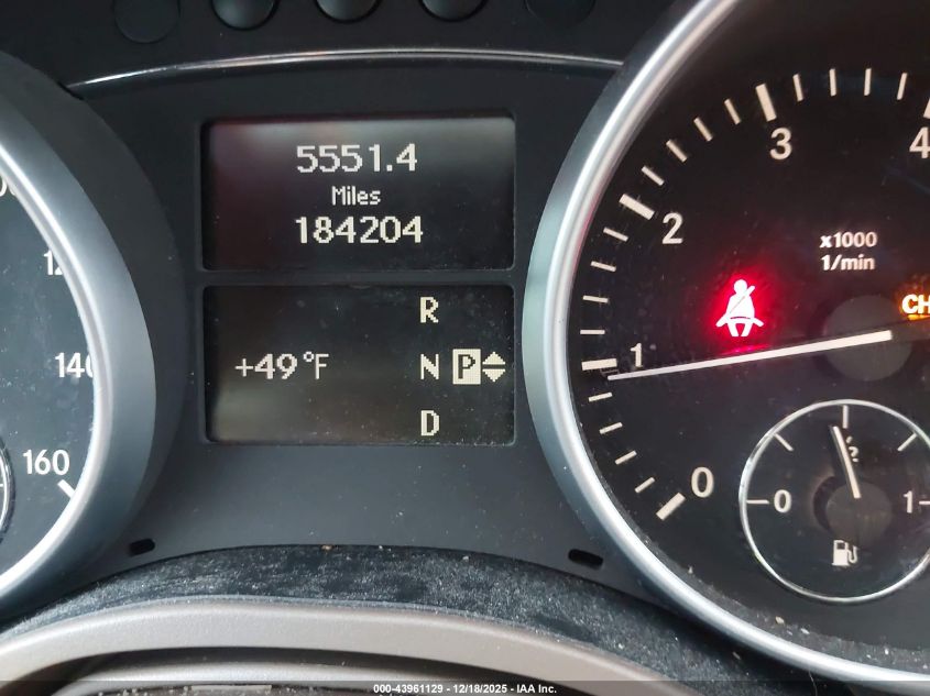 2008 Mercedes-Benz Ml 350 4Matic VIN: 4JGBB86E98A337062 Lot: 43961129