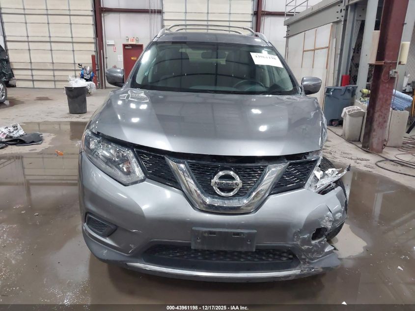 2016 Nissan Rogue S VIN: KNMAT2MV1GP648042 Lot: 43961198